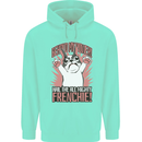 Funny French Bulldog Dog Frenchie Mens 80% Cotton Hoodie Peppermint