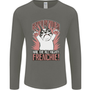 Funny French Bulldog Dog Frenchie Mens Long Sleeve T-Shirt Charcoal