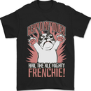Funny French Bulldog Dog Frenchie Mens T-Shirt 100% Cotton Black