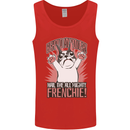 Funny French Bulldog Dog Frenchie Mens Vest Tank Top Red