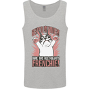 Funny French Bulldog Dog Frenchie Mens Vest Tank Top Sports Grey