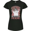 Funny French Bulldog Dog Frenchie Womens Petite Cut T-Shirt Black