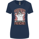 Funny French Bulldog Dog Frenchie Womens Wider Cut T-Shirt Navy Blue