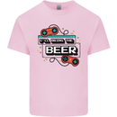 Funny Gaming Ill Bring the Beer Alcohol Mens Cotton T-Shirt Tee Top Light Pink