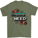 Funny Gaming Ill Bring the Weed Cannabis Mens T-Shirt 100% Cotton Military Green
