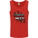 Funny Gaming Ill Bring the Weed Cannabis Mens Vest Tank Top Red