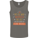 Funny Geology Geologist Science Cool Rocks Mens Vest Tank Top Charcoal