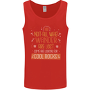 Funny Geology Geologist Science Cool Rocks Mens Vest Tank Top Red