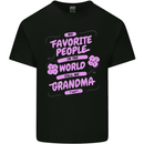 Funny Grandma Favourite People Grandparents Kids T-Shirt Childrens Black