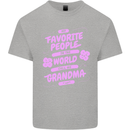 Funny Grandma Favourite People Grandparents Kids T-Shirt Childrens Sports Grey