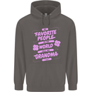 Funny Grandma Favourite People Grandparents Mens 80% Cotton Hoodie Charcoal