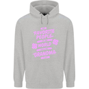 Funny Grandma Favourite People Grandparents Mens 80% Cotton Hoodie Sports Grey