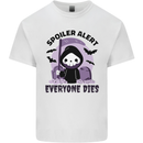Funny Grim Reaper Movie Spoiler Halloween Mens Cotton T-Shirt Tee Top White