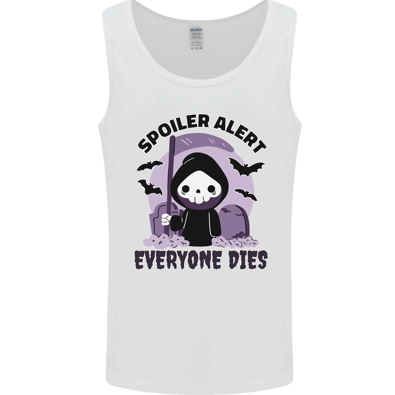 Funny Grim Reaper Movie Spoiler Halloween Mens Vest Tank Top White