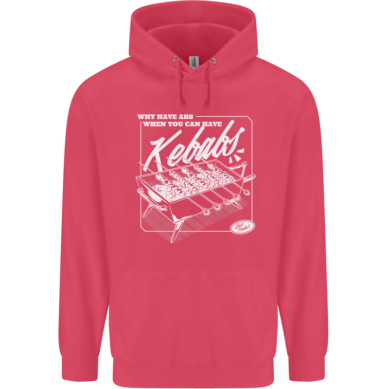 Funny Gym Overweight Fat Abs Kebabs Childrens Kids Hoodie Heliconia