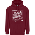 Funny Gym Overweight Fat Abs Kebabs Childrens Kids Hoodie Maroon