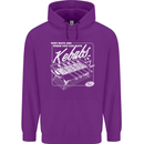 Funny Gym Overweight Fat Abs Kebabs Childrens Kids Hoodie Purple