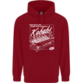 Funny Gym Overweight Fat Abs Kebabs Childrens Kids Hoodie Red