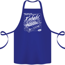 Funny Gym Overweight Fat Abs Kebabs Cotton Apron 100% Organic Royal Blue