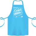 Funny Gym Overweight Fat Abs Kebabs Cotton Apron 100% Organic Turquoise