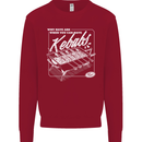 Funny Gym Overweight Fat Abs Kebabs Kids Sweatshirt Jumper Red