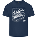 Funny Gym Overweight Fat Abs Kebabs Kids T-Shirt Childrens Navy Blue
