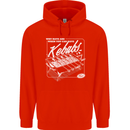 Funny Gym Overweight Fat Abs Kebabs Mens 80% Cotton Hoodie Bright Red