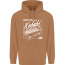 Funny Gym Overweight Fat Abs Kebabs Mens 80% Cotton Hoodie Caramel Latte