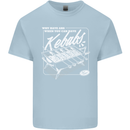 Funny Gym Overweight Fat Abs Kebabs Mens Cotton T-Shirt Tee Top Light Blue