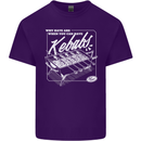 Funny Gym Overweight Fat Abs Kebabs Mens Cotton T-Shirt Tee Top Purple