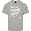 Funny Gym Overweight Fat Abs Kebabs Mens Cotton T-Shirt Tee Top Sports Grey