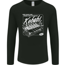 Funny Gym Overweight Fat Abs Kebabs Mens Long Sleeve T-Shirt Black