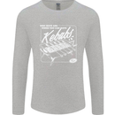 Funny Gym Overweight Fat Abs Kebabs Mens Long Sleeve T-Shirt Sports Grey