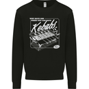 Funny Gym Overweight Fat Abs Kebabs Mens Sweatshirt Jumper Black