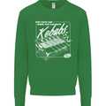 Funny Gym Overweight Fat Abs Kebabs Mens Sweatshirt Jumper Irish Green