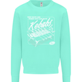 Funny Gym Overweight Fat Abs Kebabs Mens Sweatshirt Jumper Peppermint