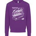 Funny Gym Overweight Fat Abs Kebabs Mens Sweatshirt Jumper Purple