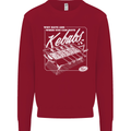 Funny Gym Overweight Fat Abs Kebabs Mens Sweatshirt Jumper Red