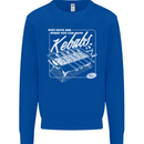 Funny Gym Overweight Fat Abs Kebabs Mens Sweatshirt Jumper Royal Blue