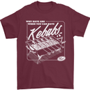 Funny Gym Overweight Fat Abs Kebabs Mens T-Shirt 100% Cotton Maroon
