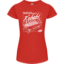 Funny Gym Overweight Fat Abs Kebabs Womens Petite Cut T-Shirt Red