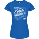 Funny Gym Overweight Fat Abs Kebabs Womens Petite Cut T-Shirt Royal Blue