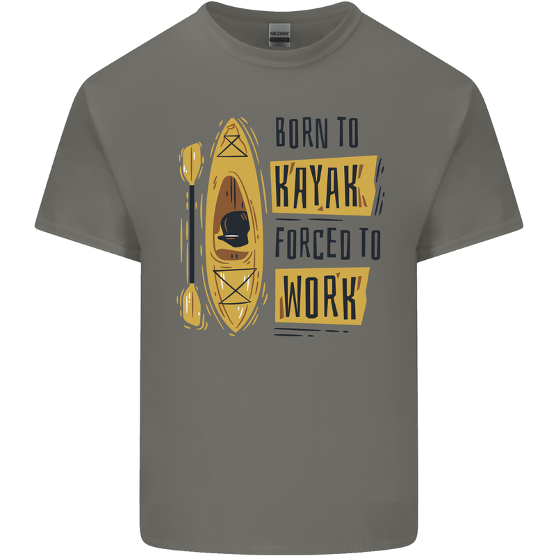 Funny Kayaking Kayak Mens Cotton T-Shirt Tee Top Charcoal