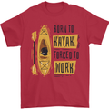 Funny Kayaking Kayak Mens T-Shirt 100% Cotton Red