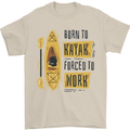 Funny Kayaking Kayak Mens T-Shirt 100% Cotton Sand