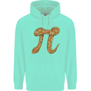 Funny Maths Snake Pi Symbol Mens 80% Cotton Hoodie Peppermint