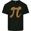Funny Maths Snake Pi Symbol Mens Cotton T-Shirt Tee Top Black