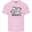 Funny Maybe I'm Not the GOAT Farming Kids T-Shirt Childrens Light Pink