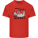Funny Maybe I'm Not the GOAT Farming Kids T-Shirt Childrens Red