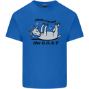 Funny Maybe I'm Not the GOAT Farming Kids T-Shirt Childrens Royal Blue
